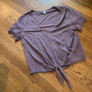 Lululemon Crop Tie Shirt